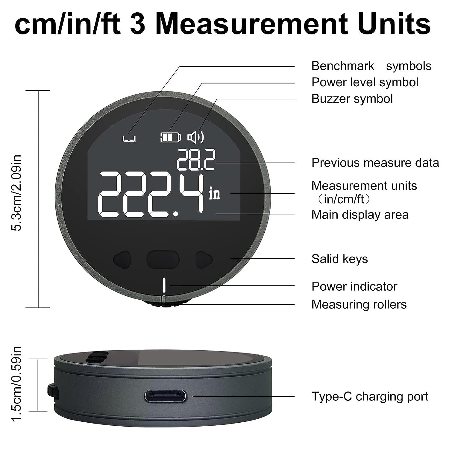 Digital measuring tape